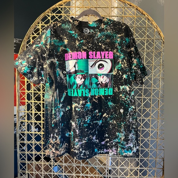 Demon Slayer custom dyed tee shirt XL - Picture 1 of 3